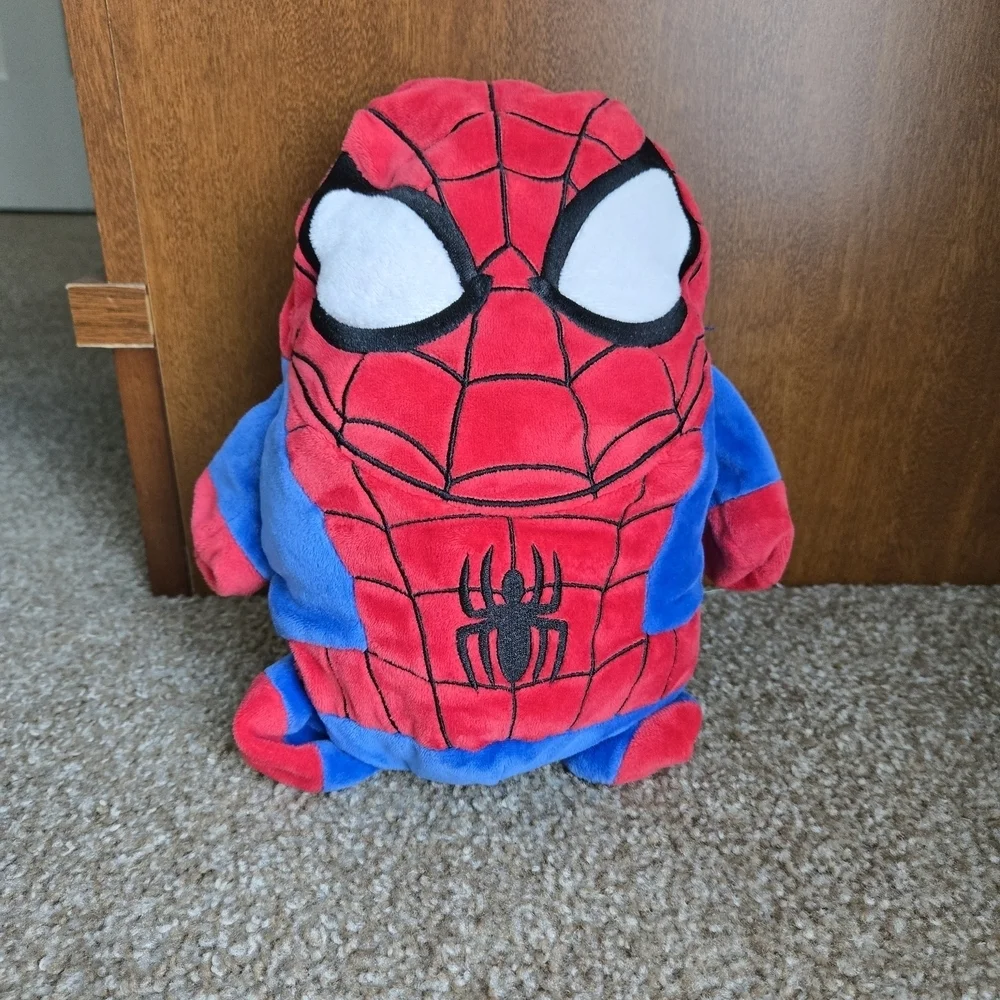 Red and Blue Spider Hero Kids Costume And Plush Toy - Picture 5 of 7